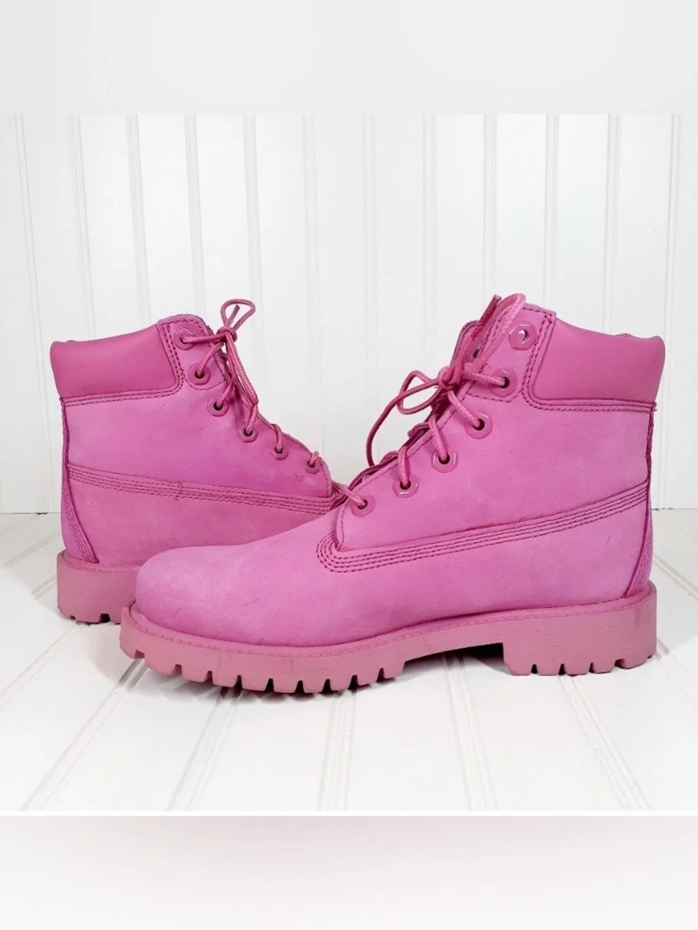 Girls Hot pink Timberland  Lace-Up Waterproof Women's Boots